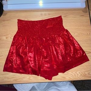 Sparkly Red Shorts
